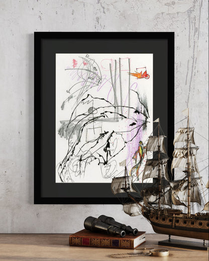 Koi Fish 1A - Framed Print